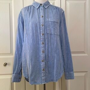 Pilcro blue button down shirt size S